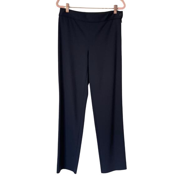 Vintage Chanel Pants Womens EU 38 Medium Blue Uniform Straight Leg Quiet Luxury - Picture 1 of 13